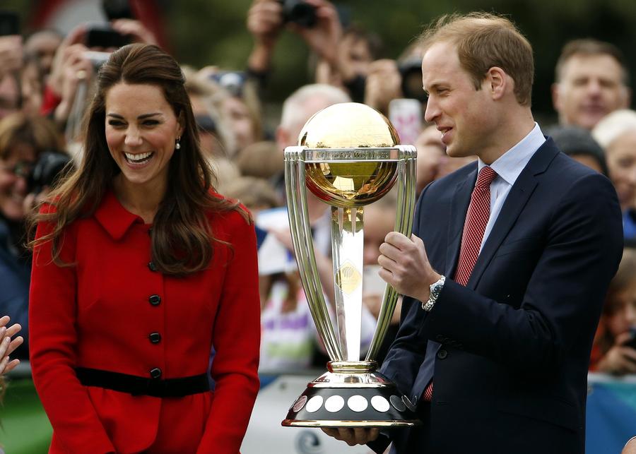 Prince William, Kate attend cricket promotional event