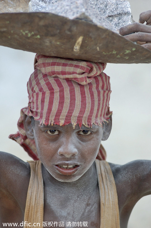 Gripping pictures of child laborers