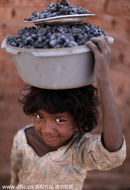 Gripping pictures of child laborers