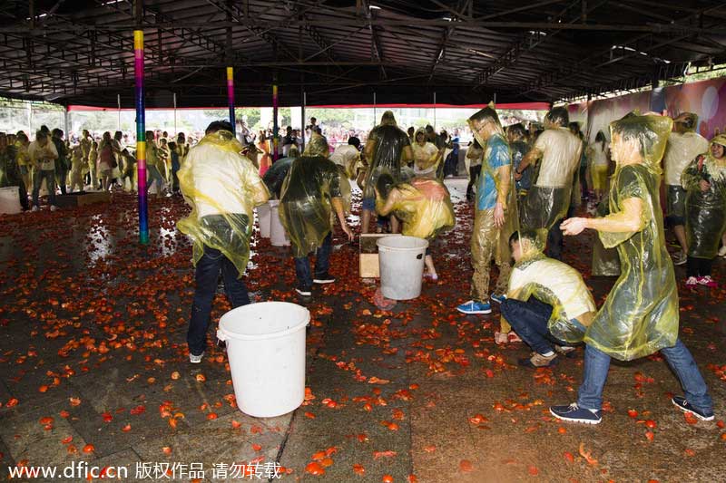 La Tomatina in Shenzhen