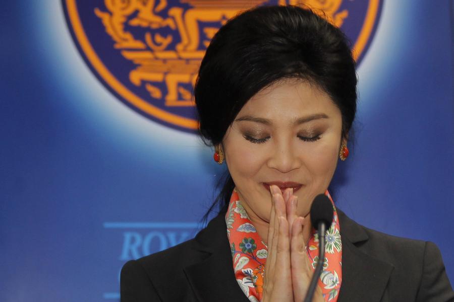 Thai PM Yingluck bids farewell