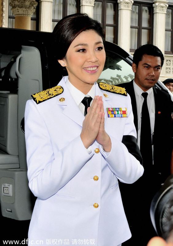 Thai PM Yingluck bids farewell