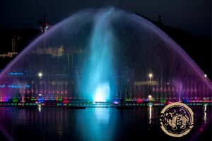 Fountain show in Budapest's Margaret Island
