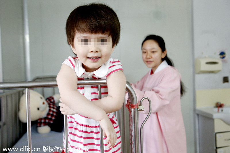 Young girl lives in hospital since being born