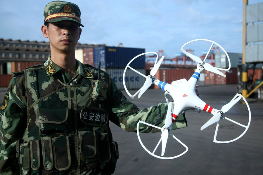 UAV used in S China anti-terror drill