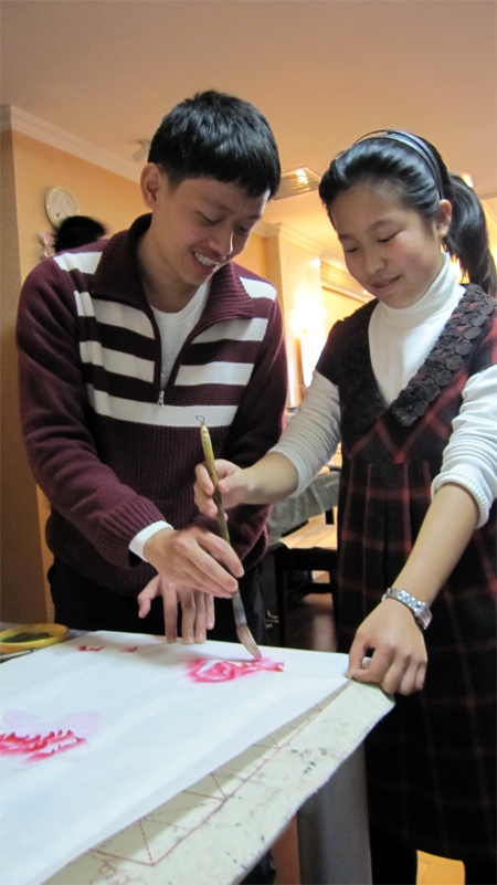 Round the World Yacht crew celebrate Lantern Festival