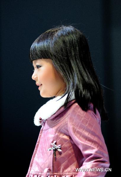 Children models at Dalian fashion festival