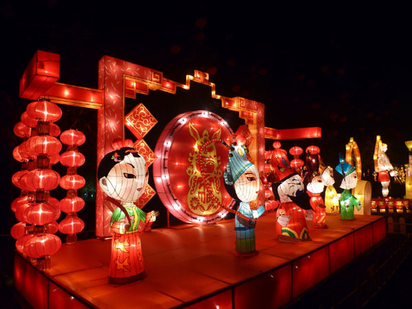 Lantern festival promotes culture in Jinsha Site Museum