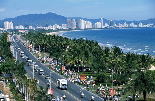 Scenic view of Sanya