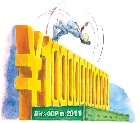 Jilin province GDP for 2011 surpasses 1 trillion yuan