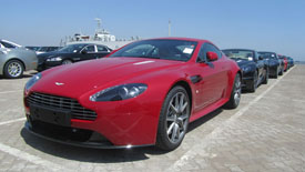 Aston Martin debuts at Tianjin Port