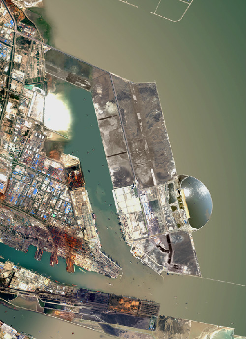 Remote satellite image in 2008