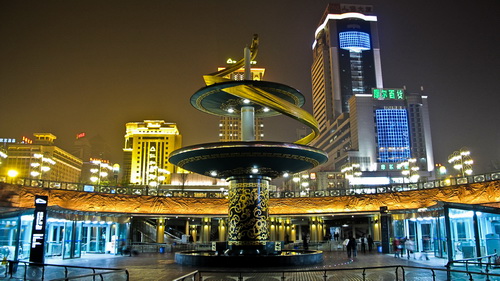 Night view of Chengdu