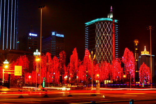 Night view of Chengdu