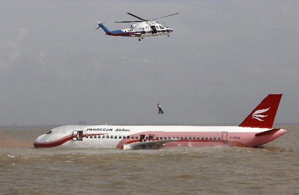 CHINA-SHANGHAI-CIVIL AIRCRAFT-RESCUE DRILL