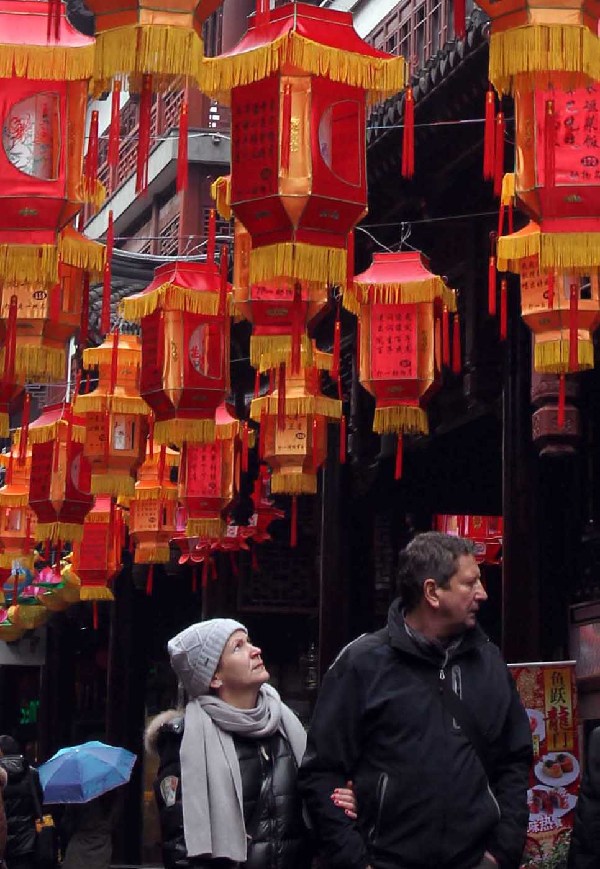 CHINA-SHANGHAI-SPRING FESTIVAL-DECORATION