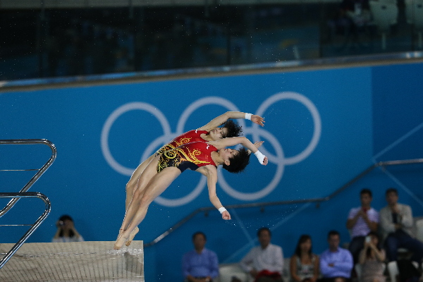 (OLY2012)BRITAIN-LONDON-DIVING-WOMEN'S SYNCHRONISED 10M PLATFORM-GOLD