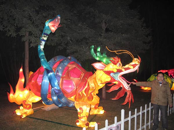 Chengdu lantern festival features bizarre beings