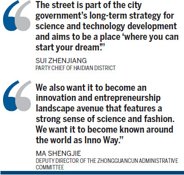 Beijing Zhongguancun opens innovation street