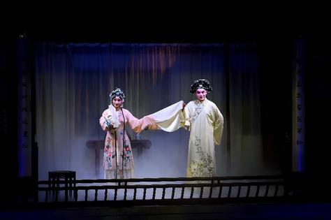 Performers stage live-action Kunqu opera in Suzhou