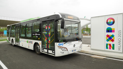 Chinese electric Alfa buses Expo Milano's prime choice