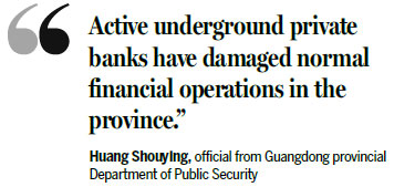 Police crack 79 illegal private banks