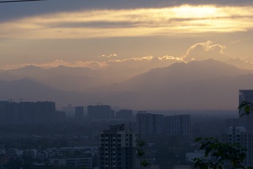 Sunset surprise in northern Chengdu