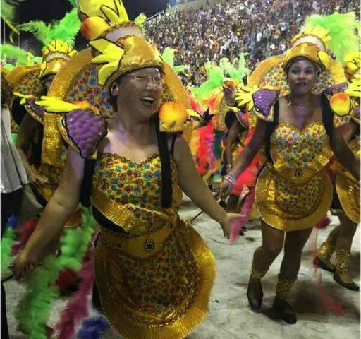 Chinese dama dances at the opening ceremony of Rio Olympics