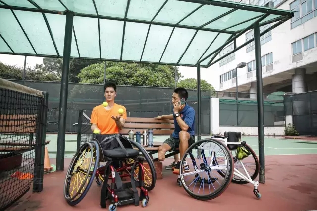 Wheelchair tennis players train hard for Rio Paralympics