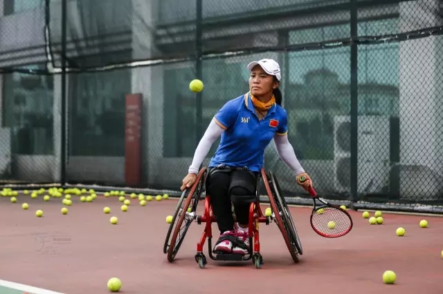 Wheelchair tennis players train hard for Rio Paralympics