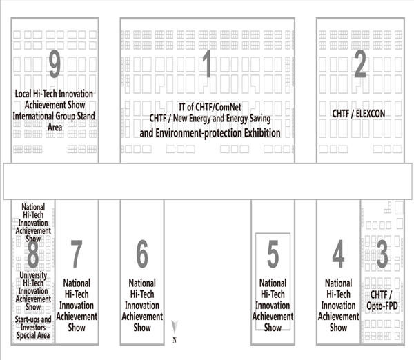 CHTF 2014 floor distribution plan