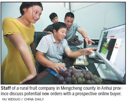 E-commerce begins to transform rural China