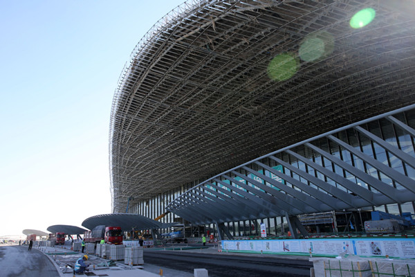 Construction of new Beijing airport continues apace