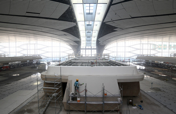 Work on new Beijing airport's major facilities nearly complete