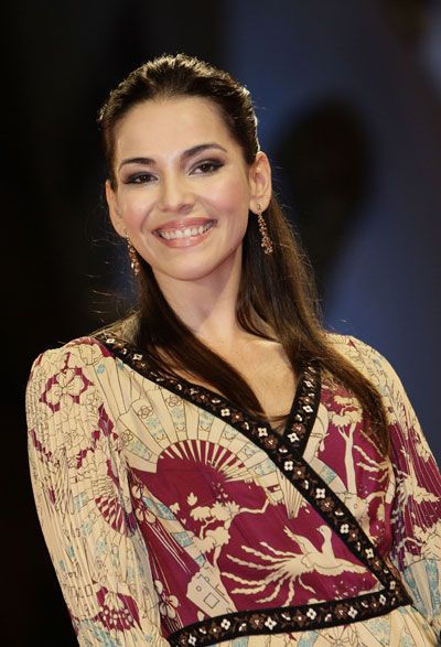 Brazilian actress Mueller on red carpet at Venice Film Festival