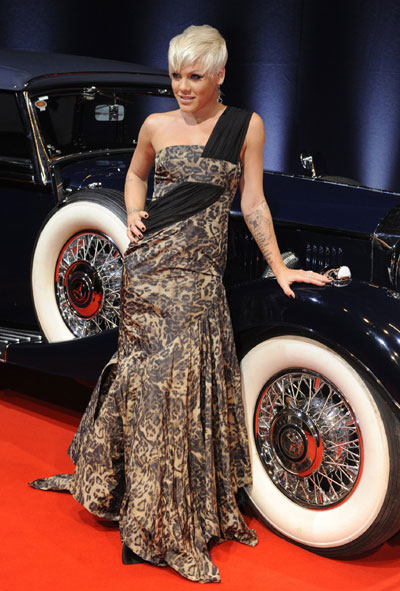 U.S. singer Pink performs during the 60th Bambi media awards ceremony