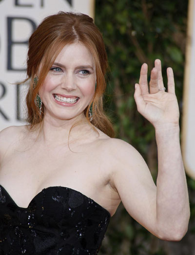 Amy Adams arrives at the 66th annual Golden Globe awards