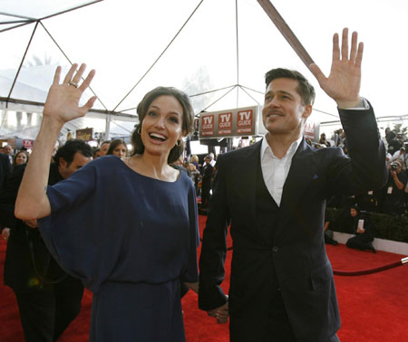 Pitt,Jolie and celebs at 15th annual Screen Actors Guild Awards in L.A.