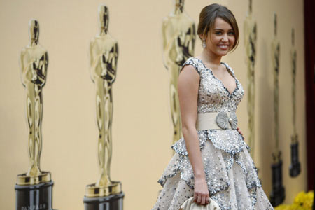 Singer Miley Cyrus arrives at 81st Academy Awards in Hollywood