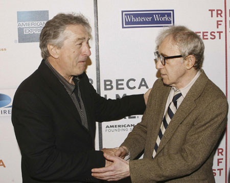 Woody Allen and other celebs at premiere of film 