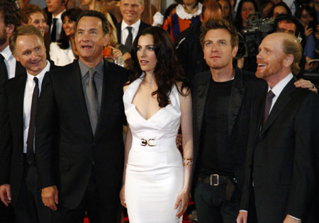 Tom Hanks and Ayelet Zurer at premiere of 