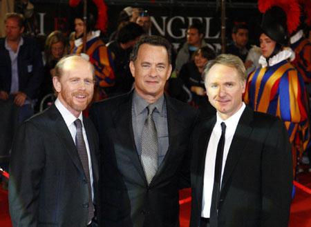 Tom Hanks and Ayelet Zurer at premiere of 