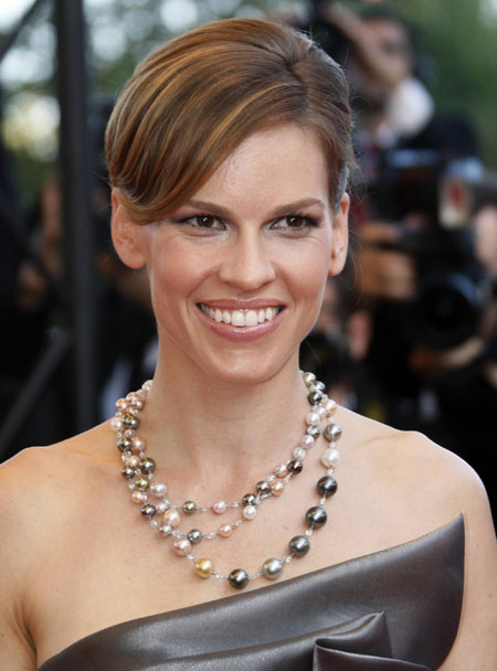Hilary Swank arrives for the screening of film 