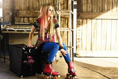 Avril Lavigne models for teen clothing