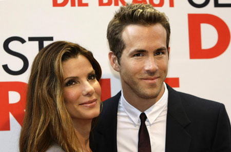 Sandra Bullock and Reynolds arrive for German film premiere of 