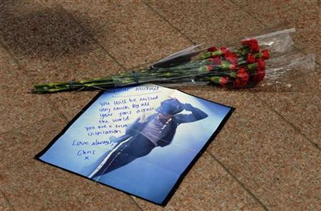 Fans gather in London where Jackson was to perform