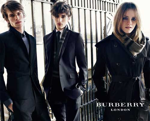 Emma Watson modeled for Burberry campaign