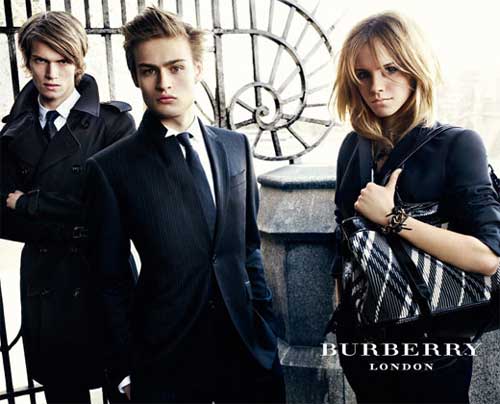 Emma Watson modeled for Burberry campaign