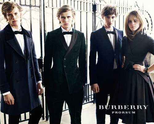 Emma Watson modeled for Burberry campaign