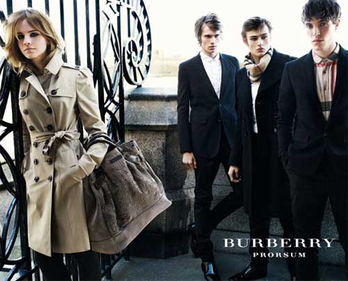 Emma Watson modeled for Burberry campaign